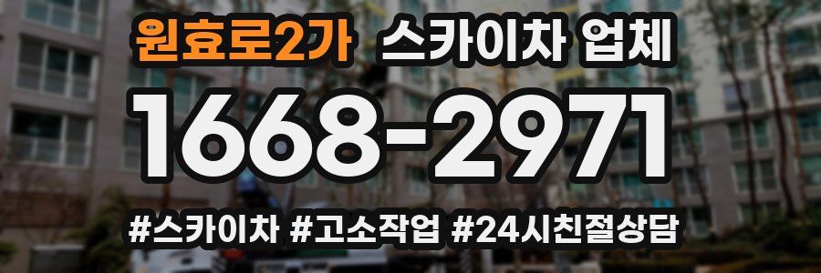 원효로2가 스카이차 업체