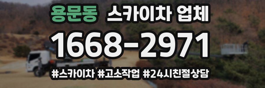 용문동 스카이차 업체