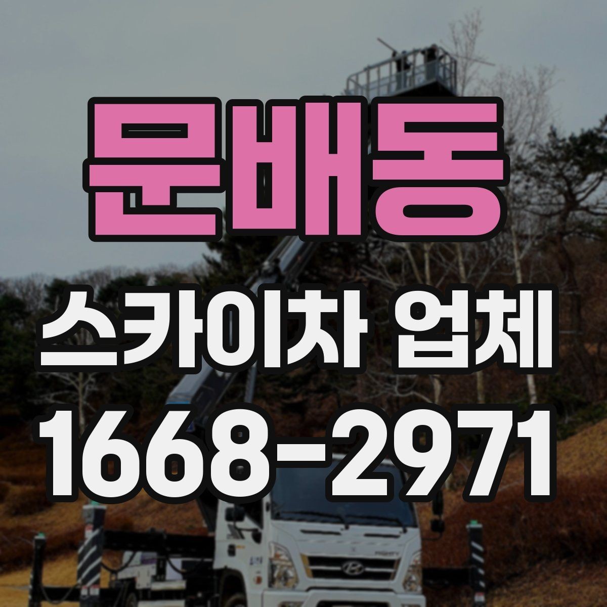 문배동 스카이차 업체 예약 전에 알아두면 좋은 정보