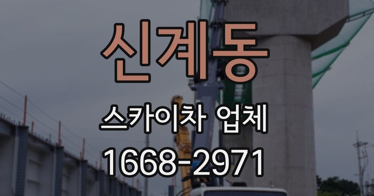 신계동 스카이차 업체