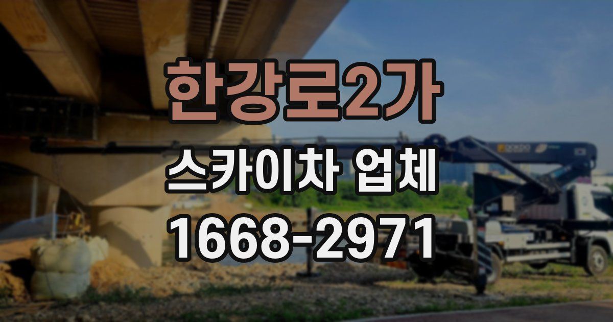 한강로2가 스카이차 업체