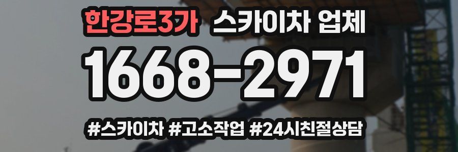 한강로3가 스카이차 업체