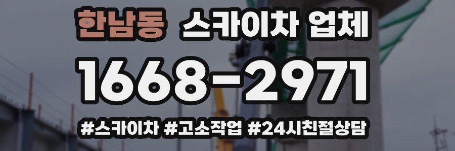 한남동 스카이차 업체