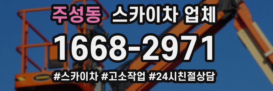 주성동 스카이차 업체