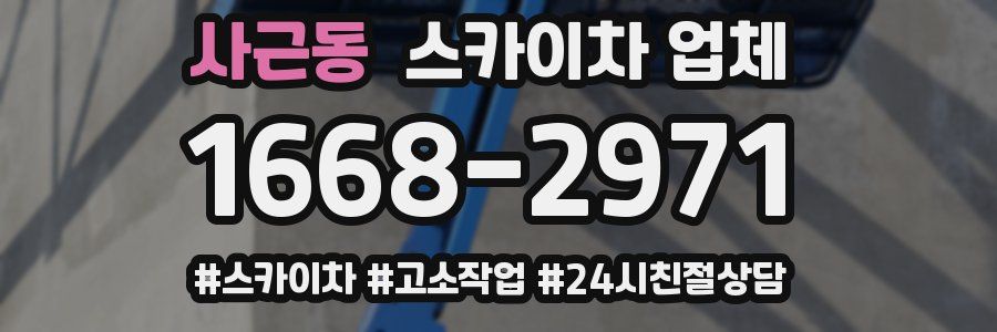사근동 스카이차 업체