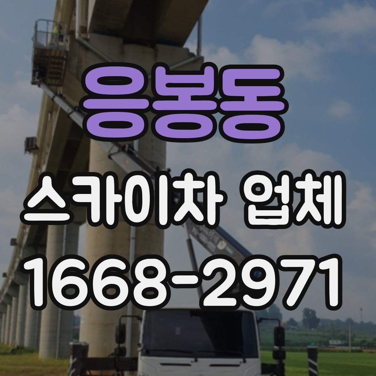응봉동 스카이차 업체 선정 시 놓치기 쉬운 부분