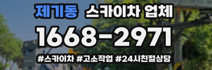 제기동 스카이차 업체