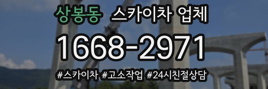 상봉동 스카이차 업체