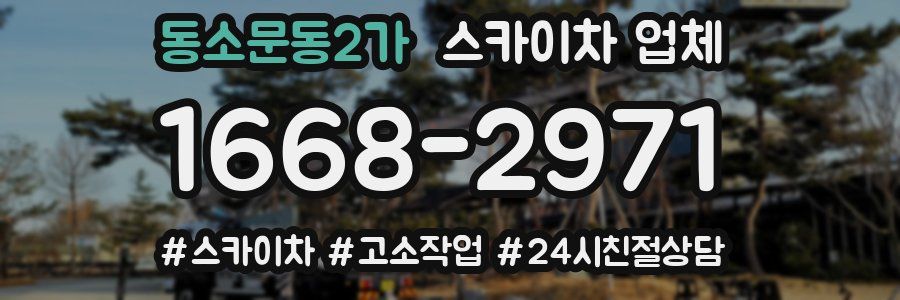 동소문동2가 스카이차 업체