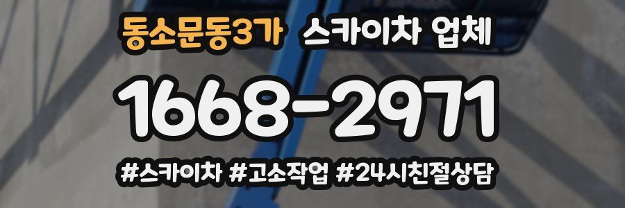 동소문동3가 스카이차 업체