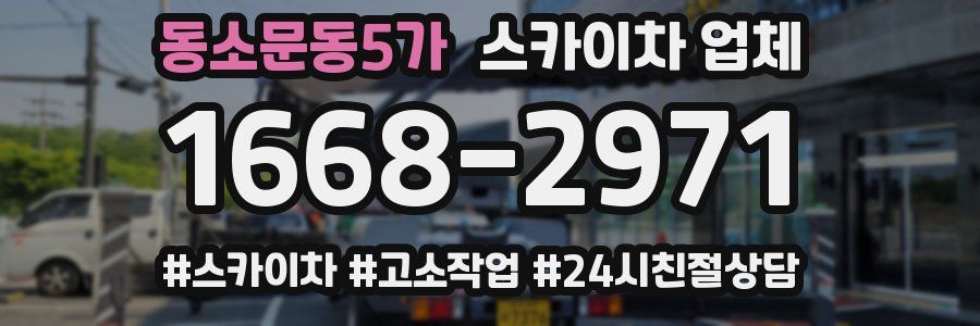 동소문동5가 스카이차 업체