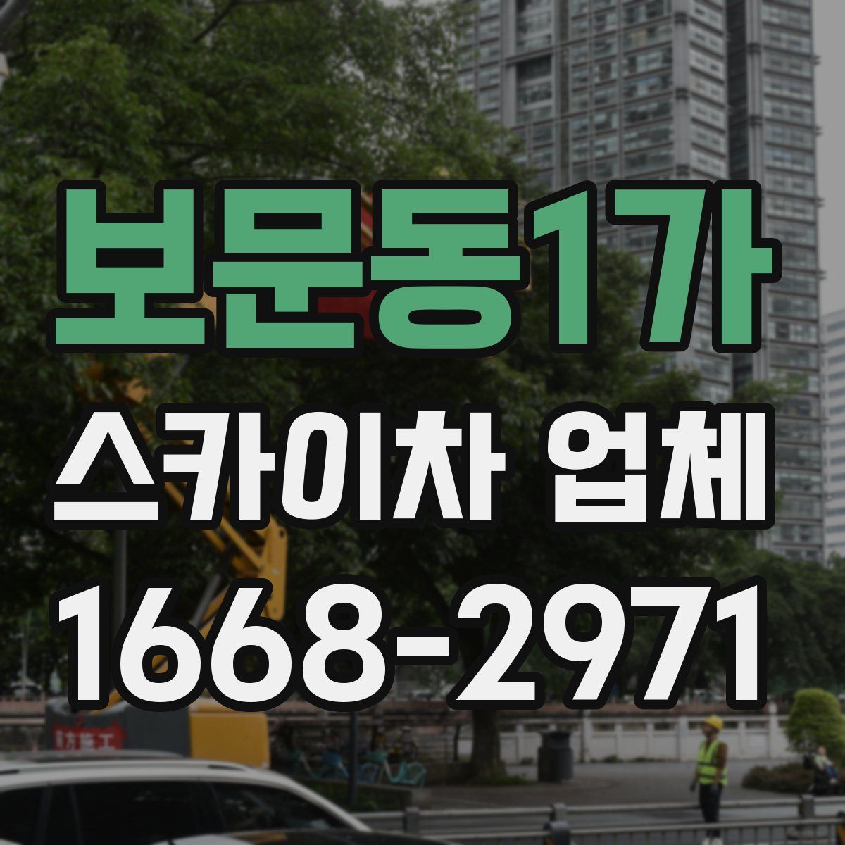 보문동1가 스카이차 업체
