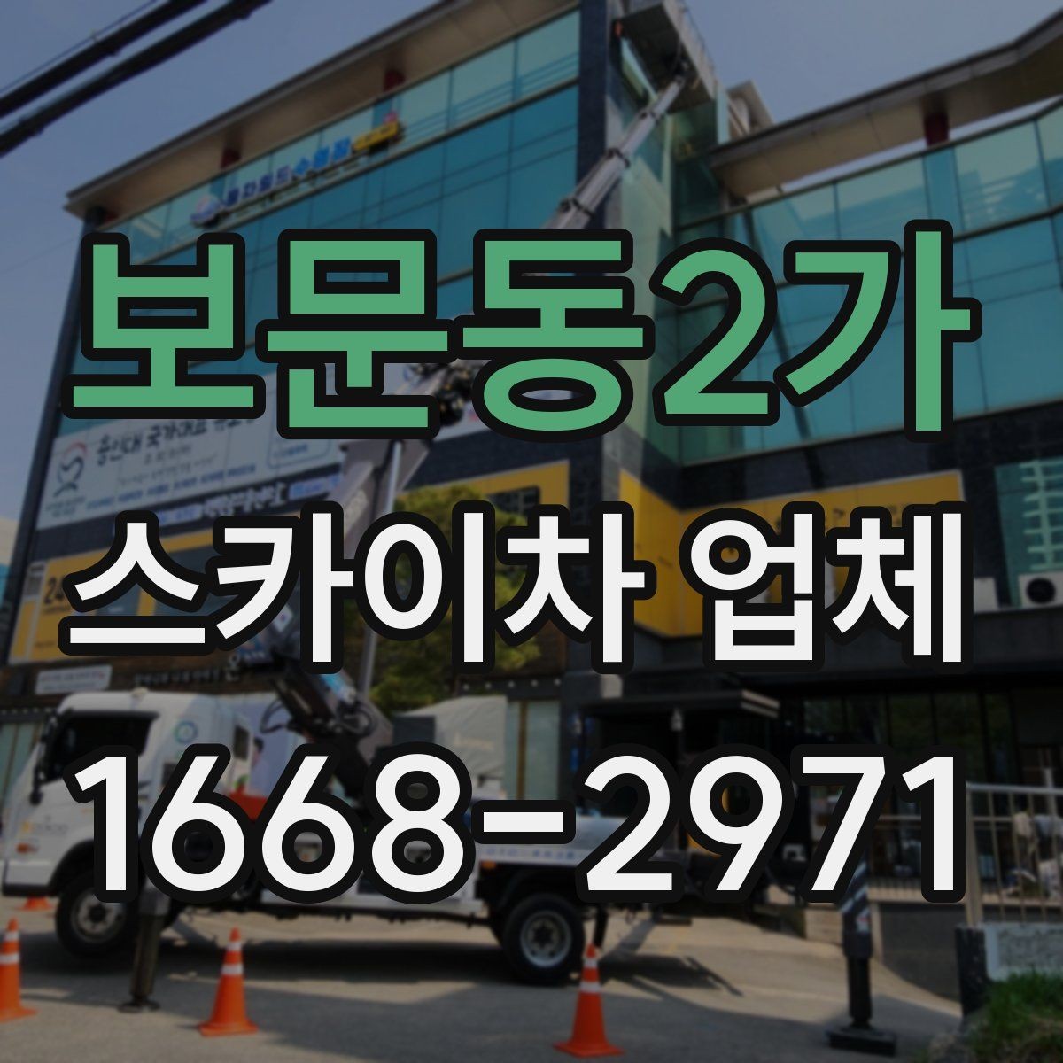 보문동2가 스카이차 업체 이용 지역별 특징과 문의 팁