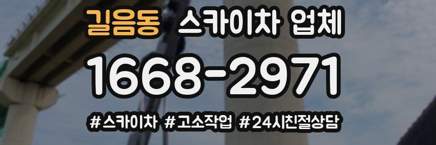 길음동 스카이차 업체