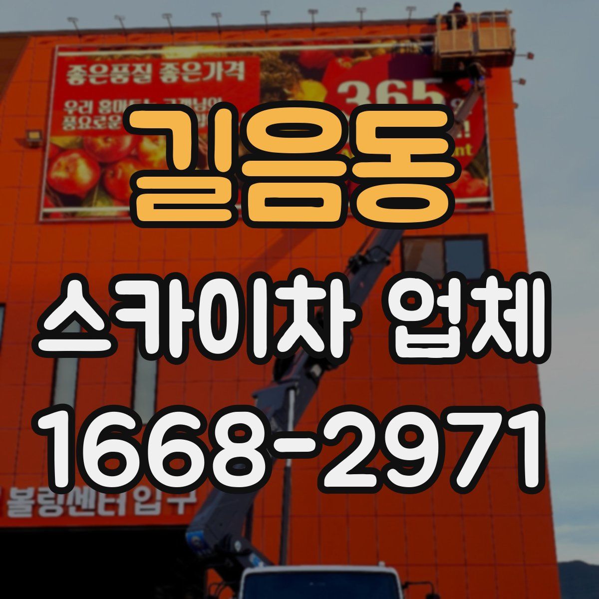 길음동 스카이차 업체