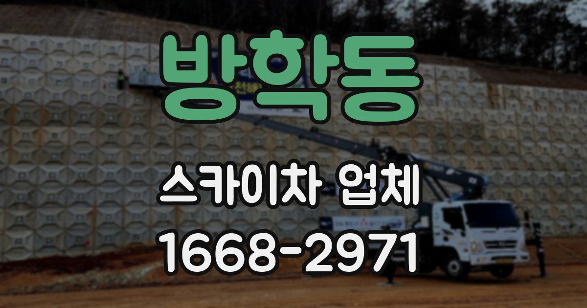 방학동 스카이차 업체