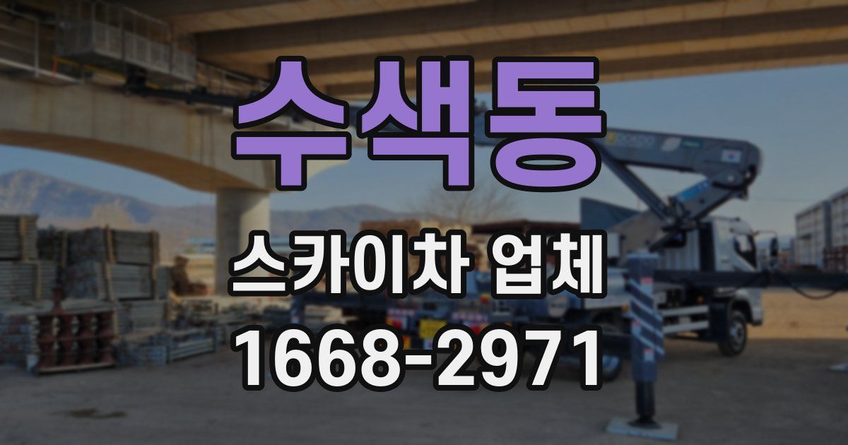 수색동 스카이차 업체