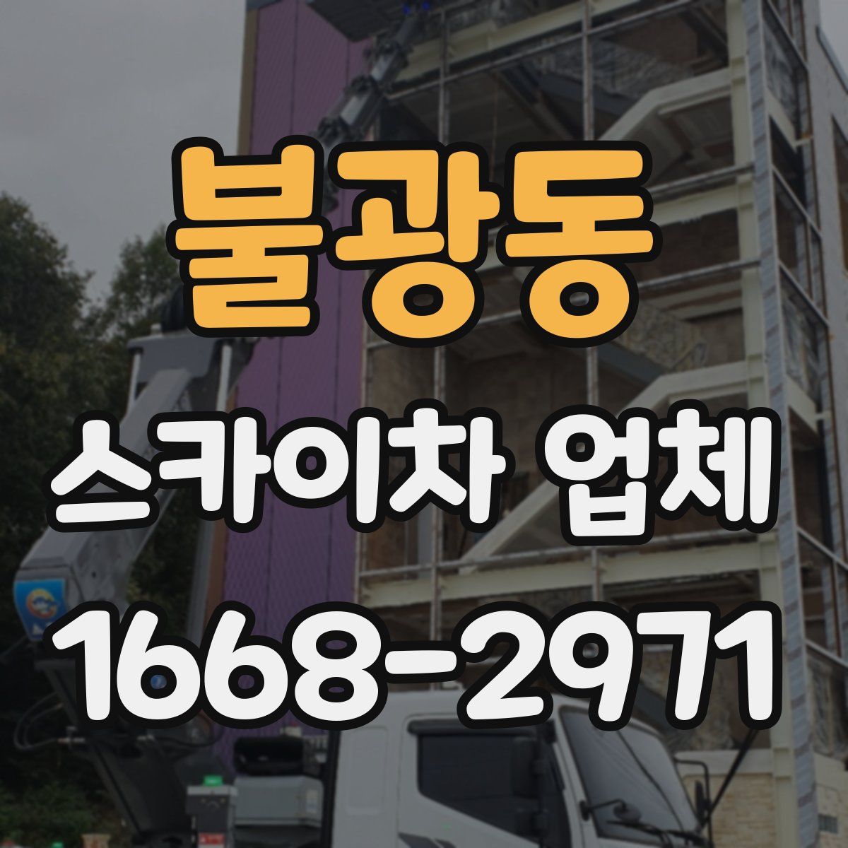 불광동 스카이차 업체