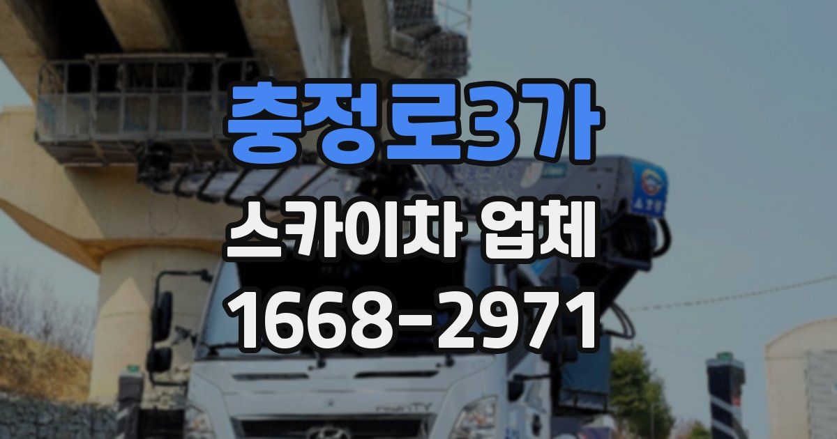 충정로3가 스카이차 업체
