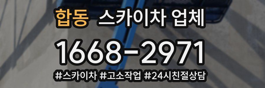 합동 스카이차 업체