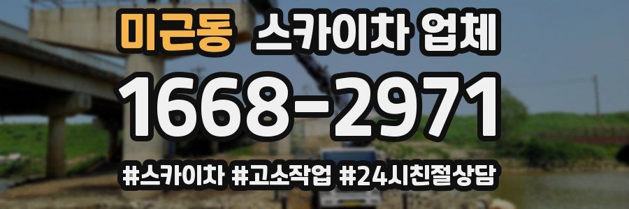미근동 스카이차 업체