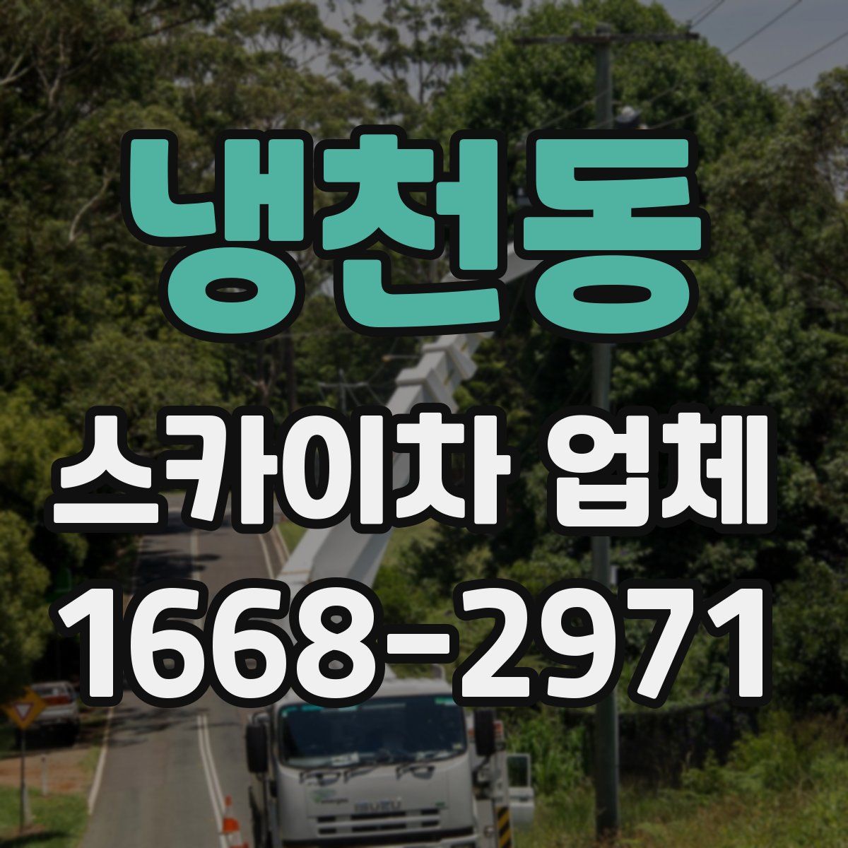 냉천동 스카이차 업체