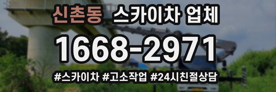 신촌동 스카이차 업체