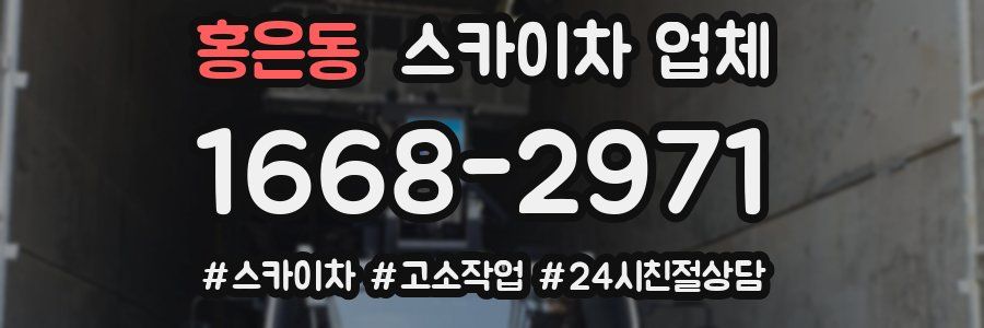 홍은동 스카이차 업체
