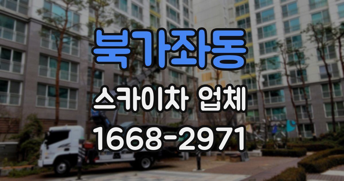 북가좌동 스카이차 업체