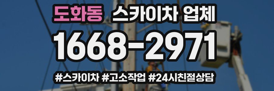도화동 스카이차 업체