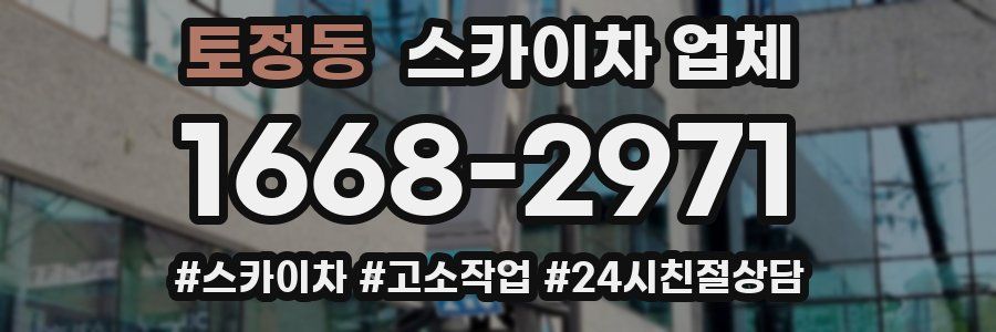 토정동 스카이차 업체