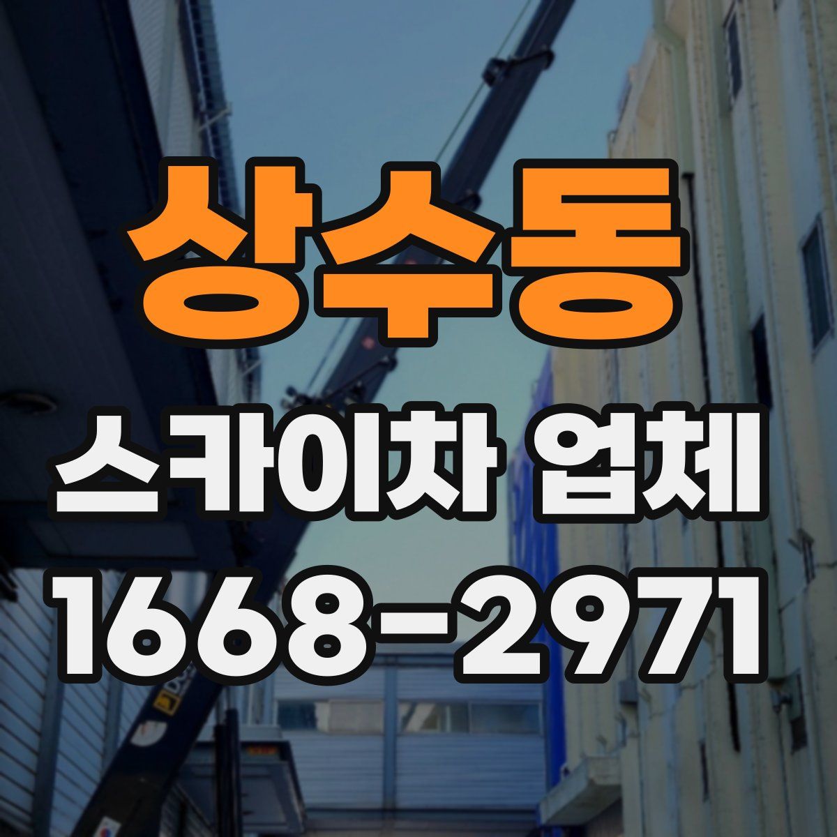 상수동 스카이차 업체