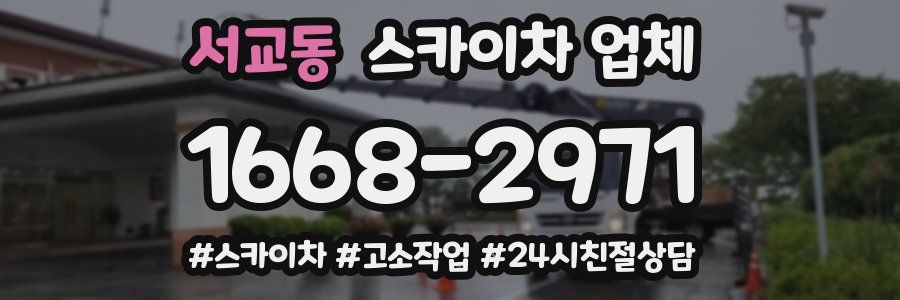 서교동 스카이차 업체
