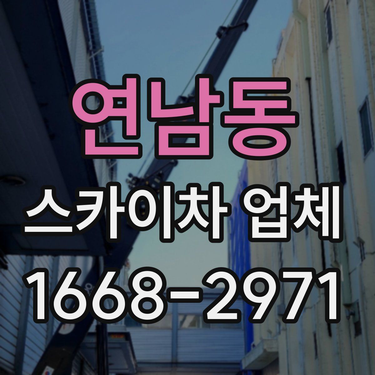 연남동 스카이차 업체