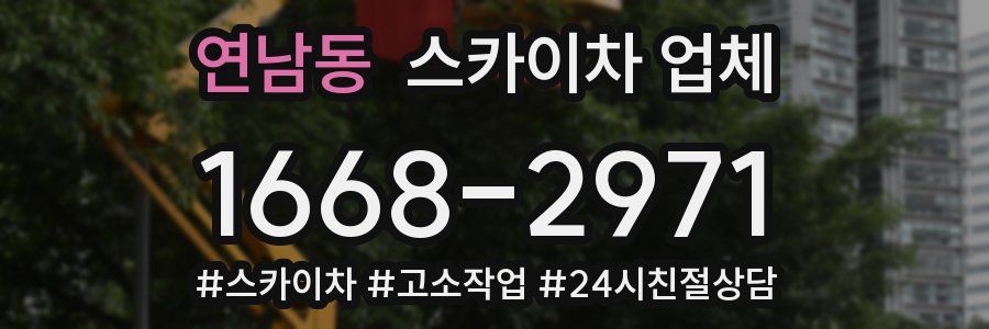 연남동 스카이차 업체