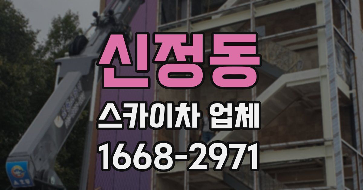 신정동 스카이차 업체