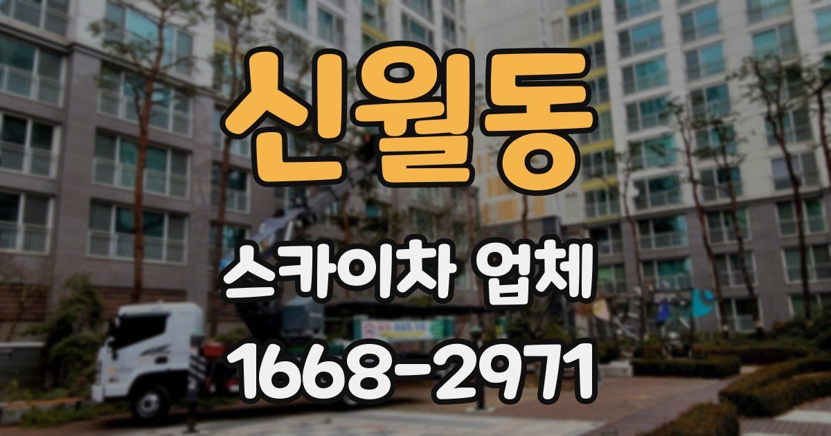 신월동 스카이차 업체