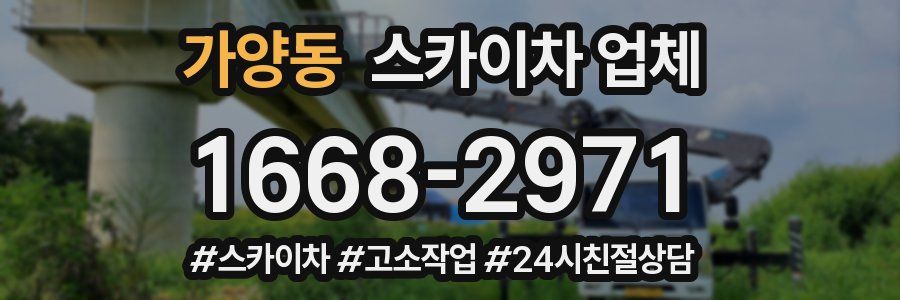가양동 스카이차 업체