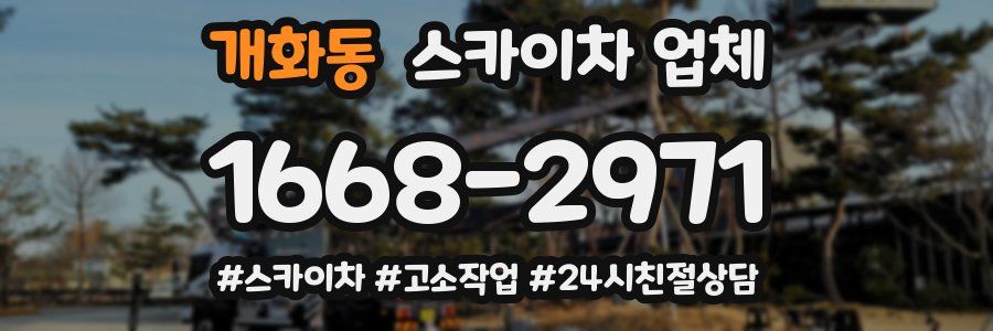 개화동 스카이차 업체