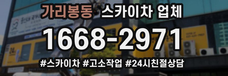 가리봉동 스카이차 업체