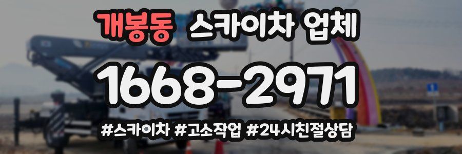 개봉동 스카이차 업체