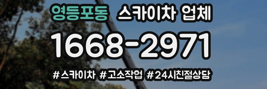 영등포동 스카이차 업체