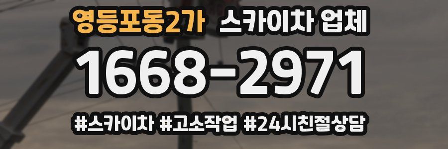 영등포동2가 스카이차 업체