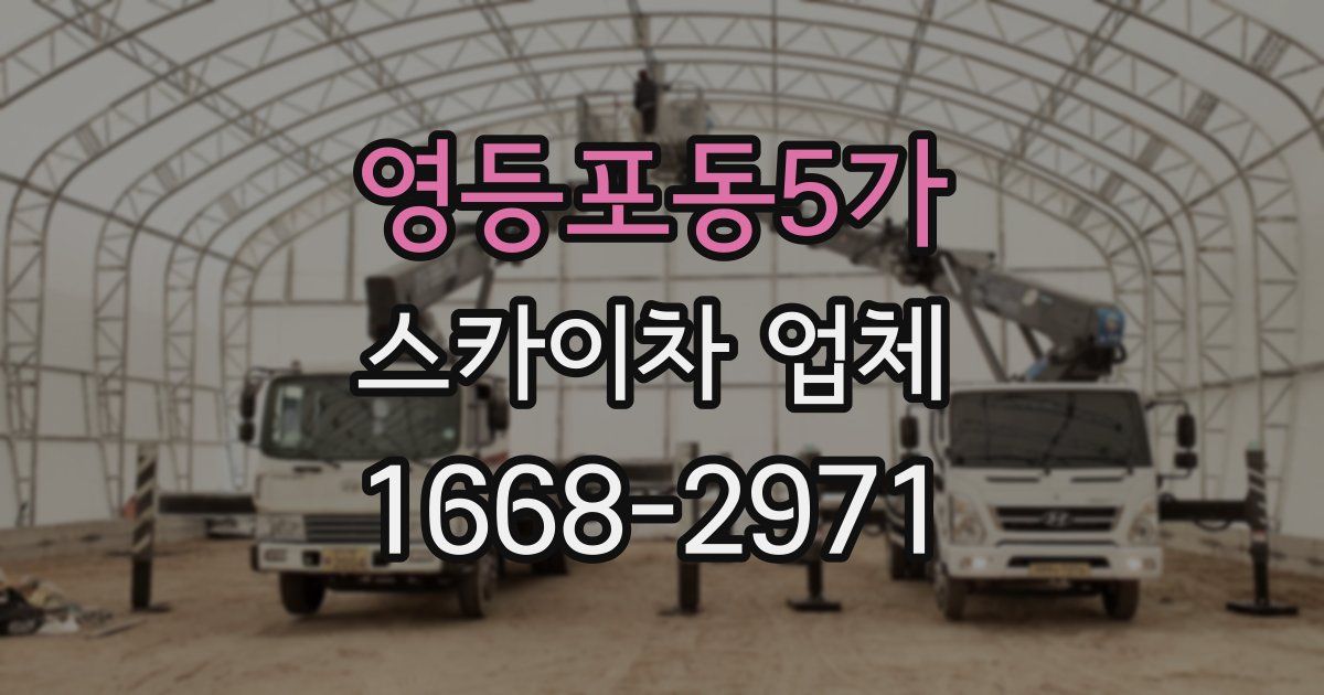 영등포동5가 스카이차 업체