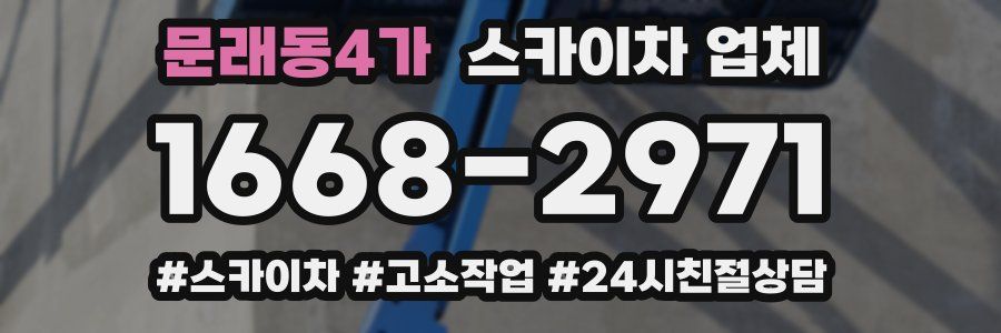 문래동4가 스카이차 업체