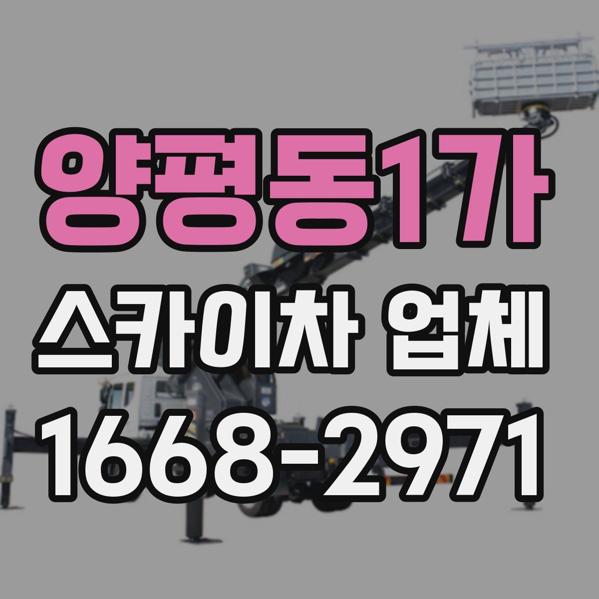 양평동1가 스카이차 업체