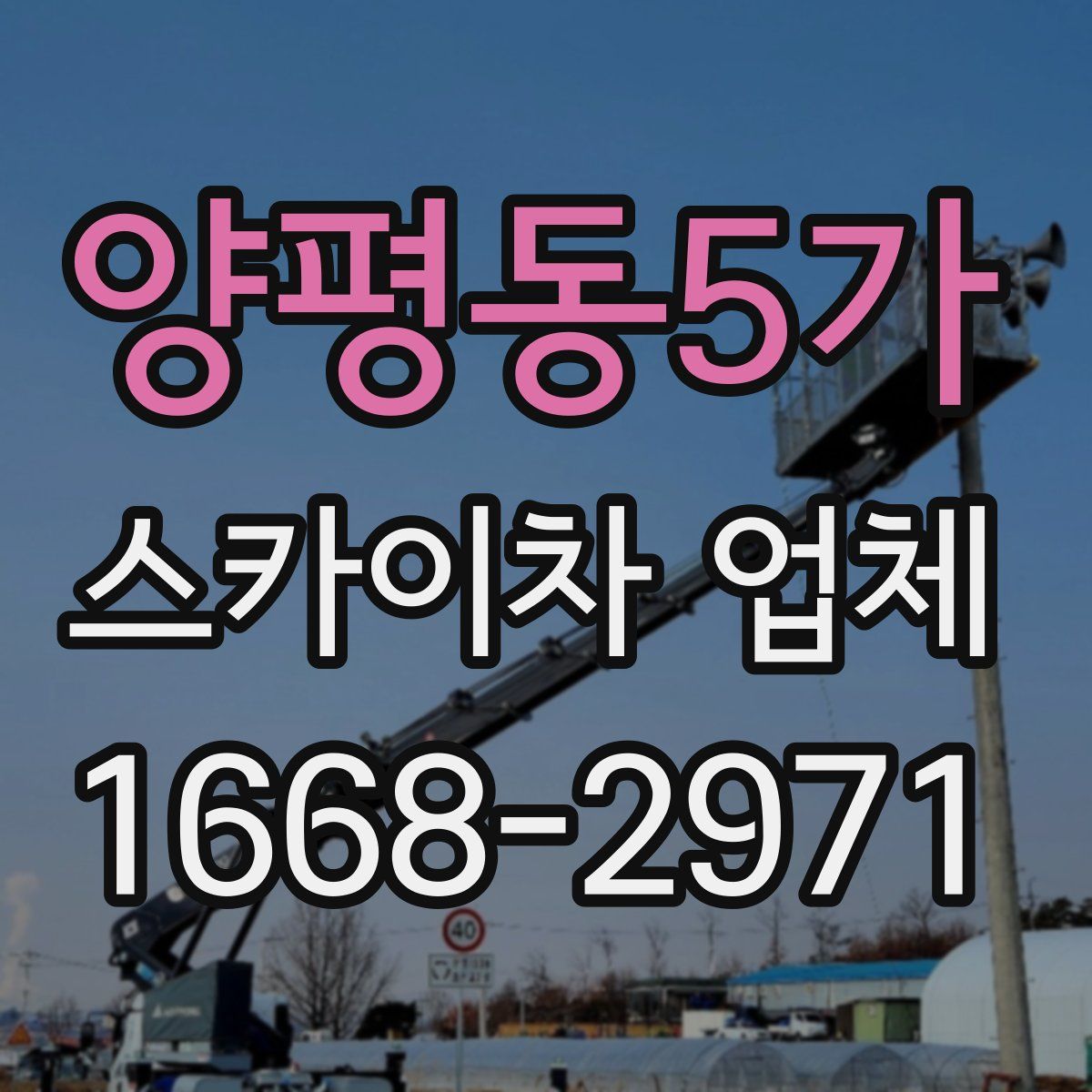 양평동5가 스카이차 업체