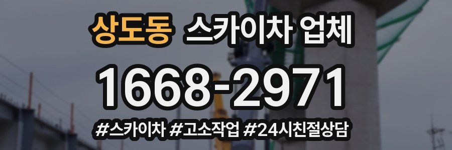 상도동 스카이차 업체