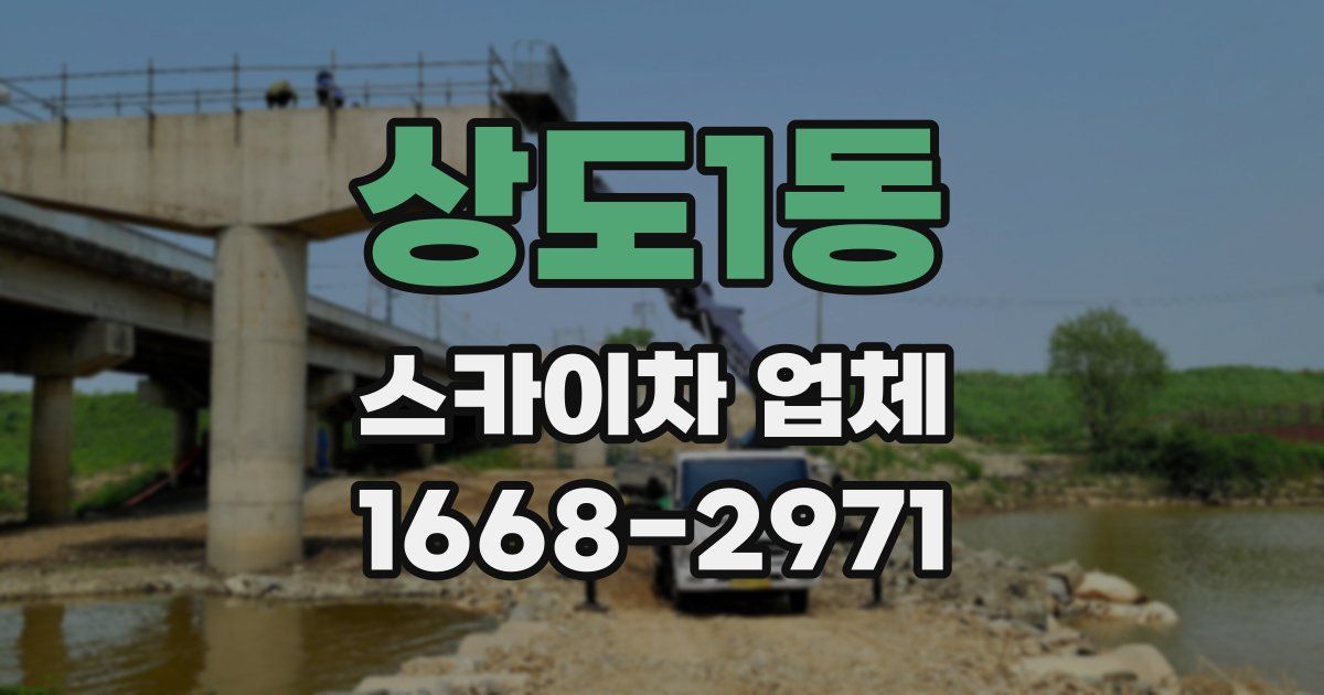 상도1동 스카이차 업체