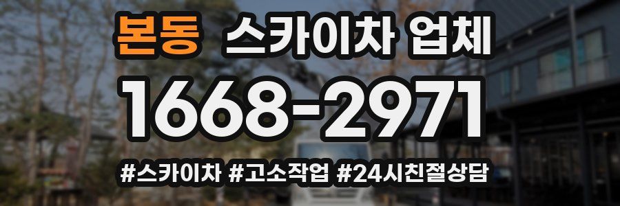 본동 스카이차 업체